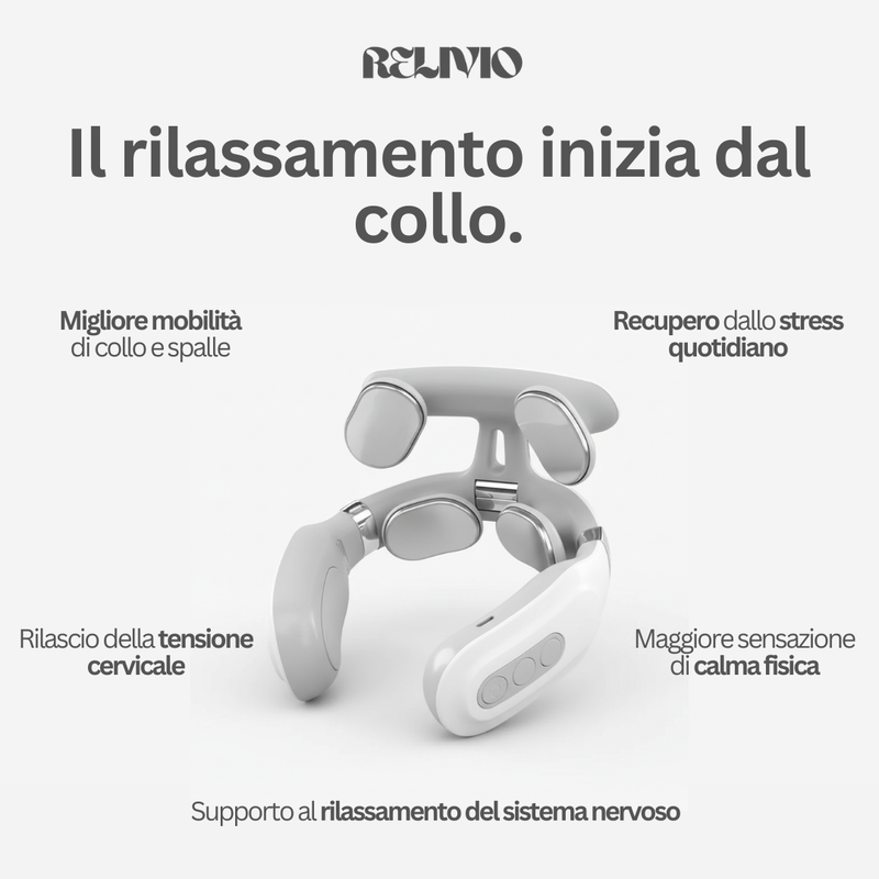 Massaggiatore Cervicale Portatile per il Relax – Relivio